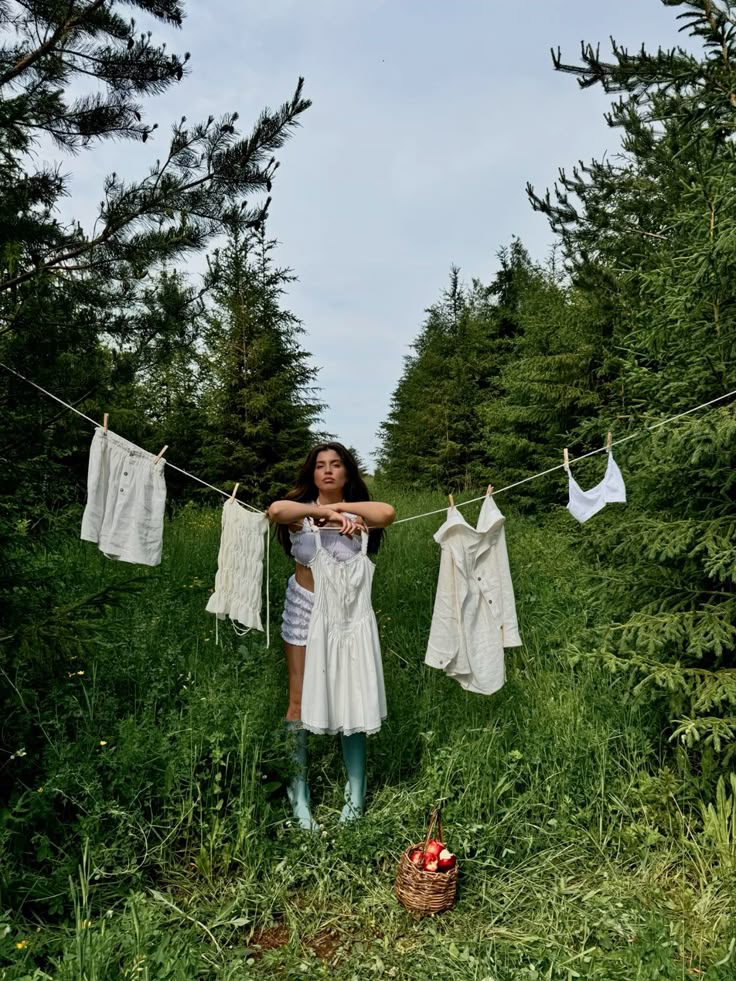 Laundry Day Fashion Photoshoot