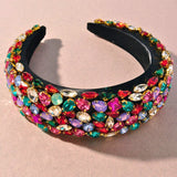 Colorful Jewel of the Season Headband with gemstone embellishments for a gown or grand bow sash