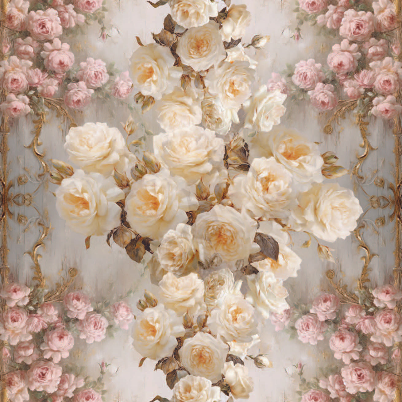 An antique floral pattern that is an Ivory Sheep Exclusive. 