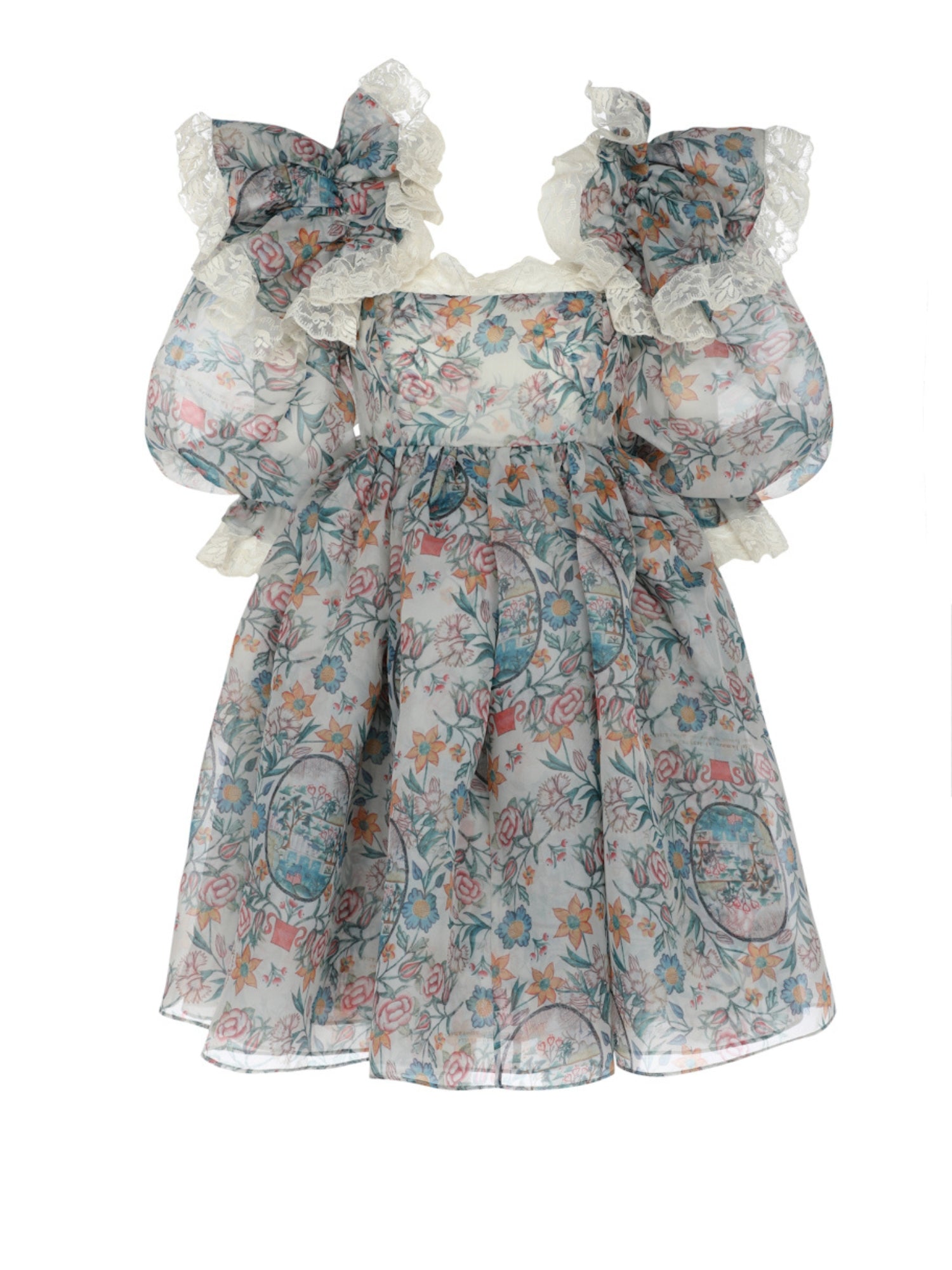 The For Lamour Sugarfrill Classic Puff Dress, Dress, Selkie - Ivory Sheep Collection Limited