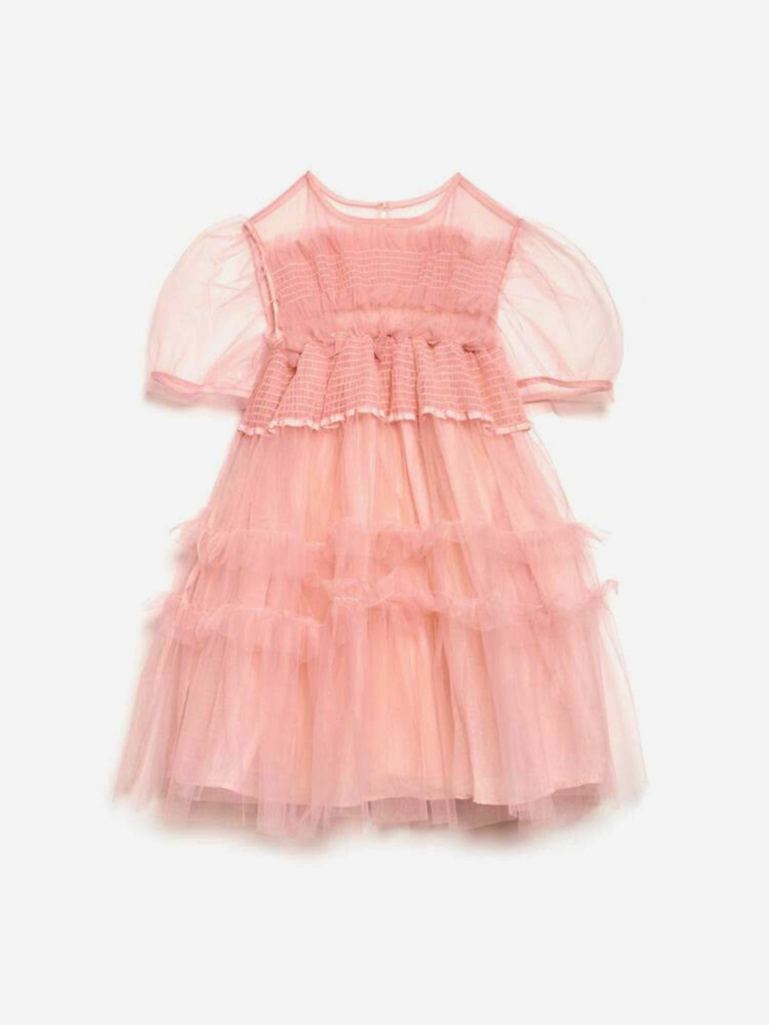 Pointe Tulle Shirring Dress - A piece that will have you twirling and dancing every time you put it on. The Pointe Tulle Shirring dress by Sister Jane is a piece us dress lovers have always dreamed of. The piece is a mini dress length in a soft pink tulle