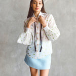 The Angelica Jacquard Blouse, Tops, Sister Jane - Ivory Sheep Collection Limited