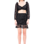 The Black Magic Lace Mini Skirt, Bottoms, ISC - Ivory Sheep Collection Limited