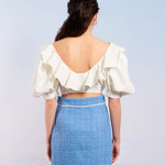 The Tide Jewel Crop Top Blouse, Tops, Sister Jane - Ivory Sheep Collection Limited