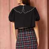 Arabesque Cropped Blouse