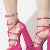 The Hot Pink Italia Platforms, Shoes, ISC - Ivory Sheep Collection Limited