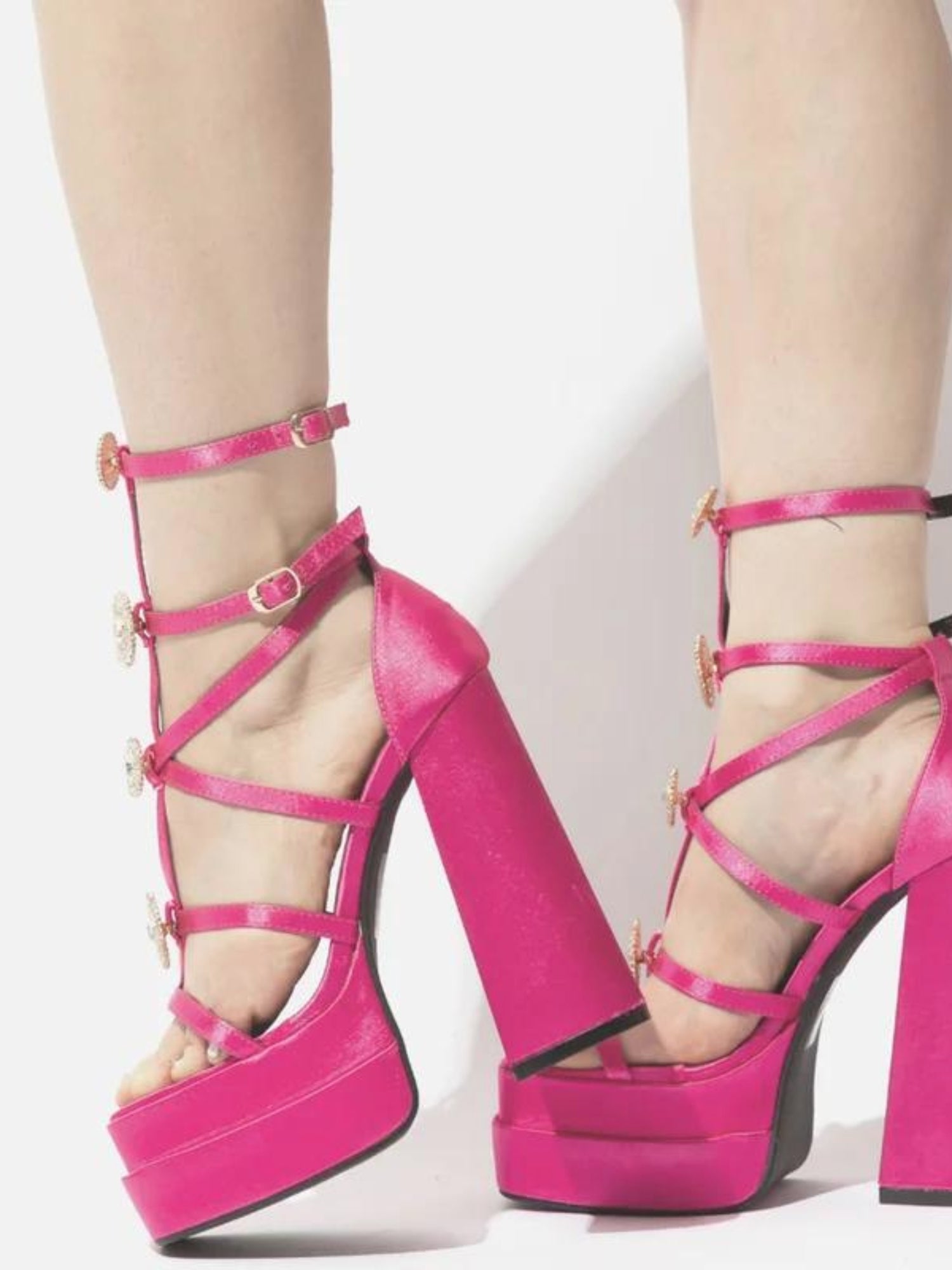 The Hot Pink Italia Platforms, Shoes, ISC - Ivory Sheep Collection Limited