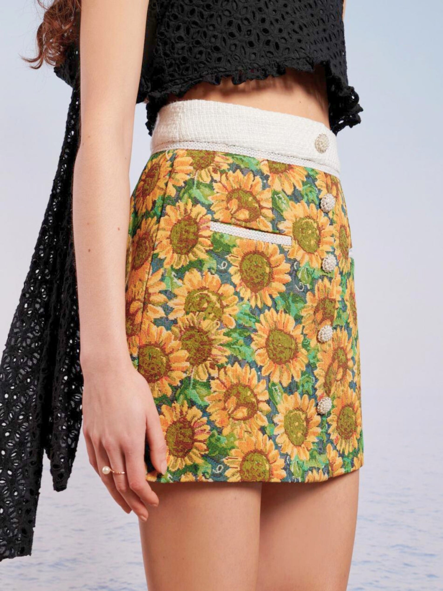 Warm Seas Tweed Mini Skirt, Bottoms, Sister Jane - Ivory Sheep Collection Limited