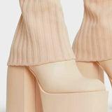 The Leila Knee High Platforms, Shoes, ISC - Ivory Sheep Collection Limited