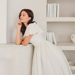 The Blue Blooms French Milkmaid Dress, Dresses, Maison Amory - Ivory Sheep Collection Limited