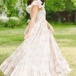 The Dream Rainbow Apron Maxi Dress, Dress, Maison Amory - Ivory Sheep Collection Limited