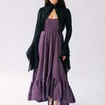 The Cotton Everyday Midi Dress underneath The Lady Elizabeth Black Lace Victorian Jacket. 