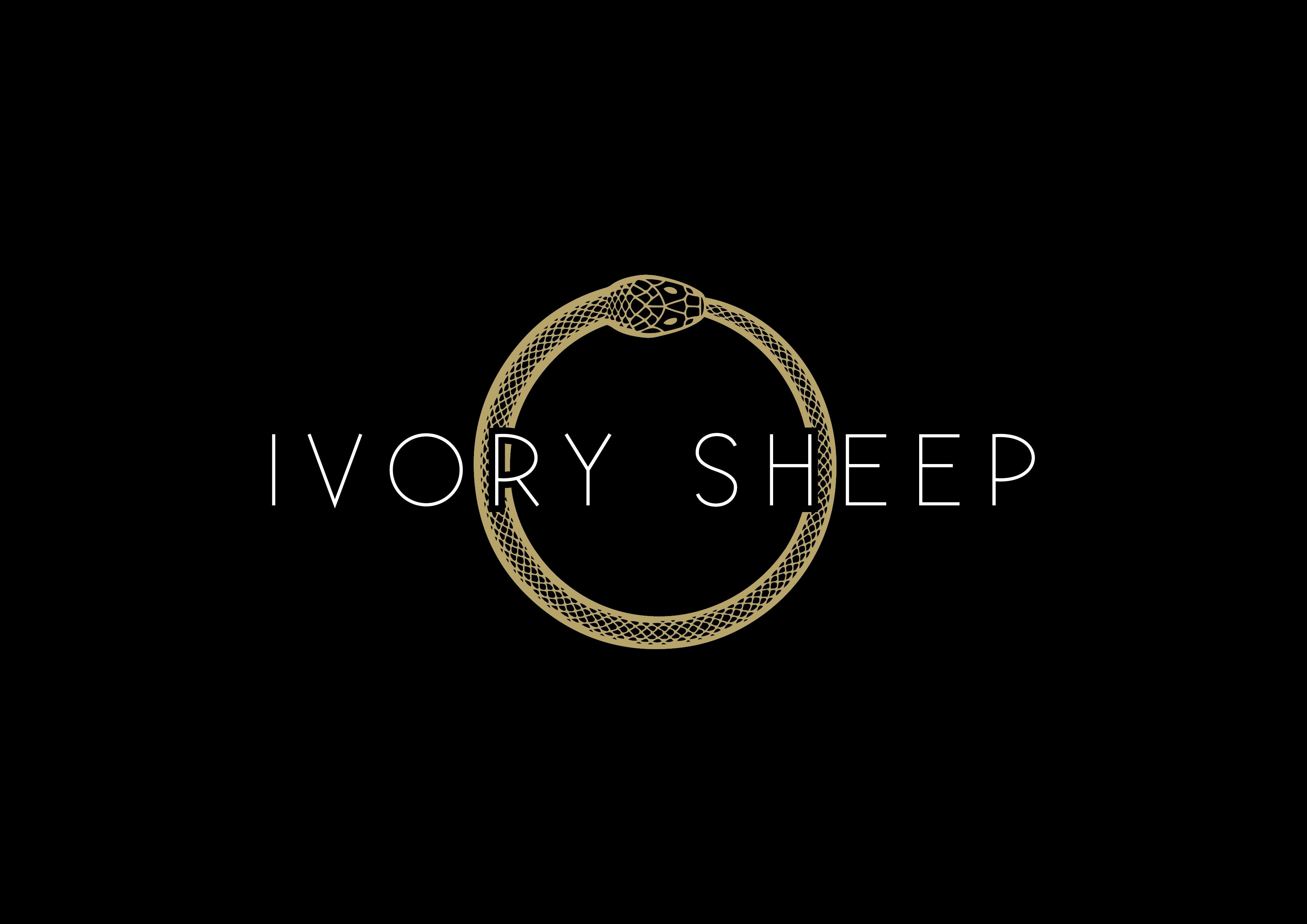 The Original Ivory Sheep Logo With Ouroboros emblem. 