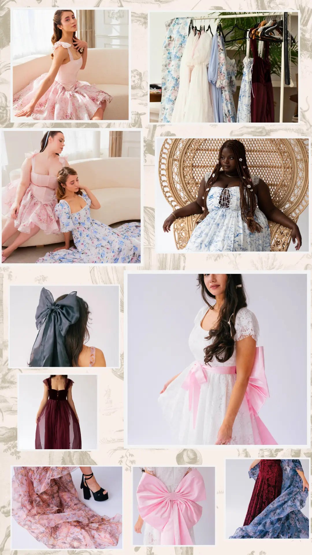 wholesale image banner showcasing different women's clothing made by our brand.