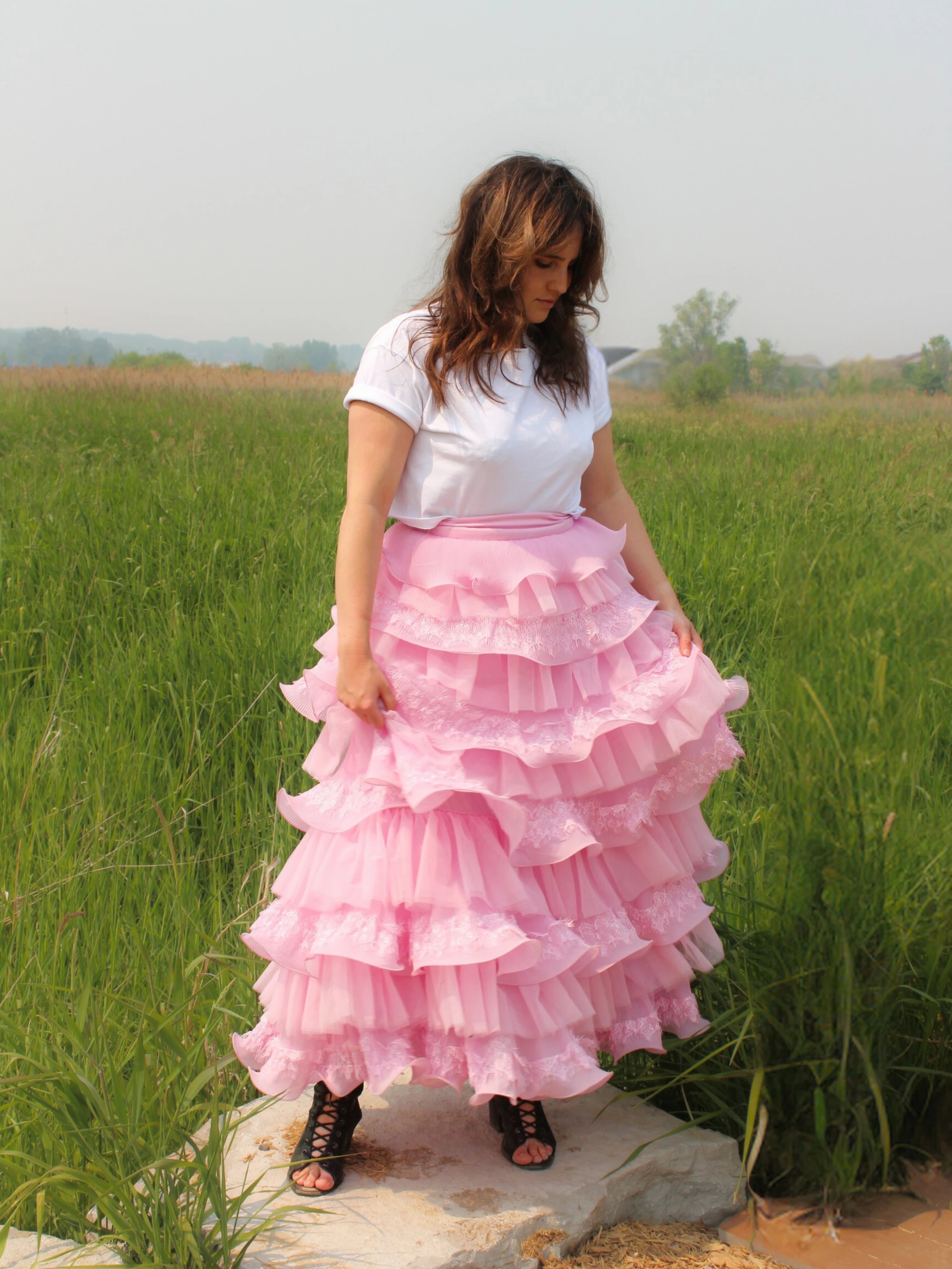 The Dahlia Ruffle Skirt - Fairy Soiree - Ivory Sheep Collection - 6