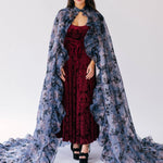 The Velvet Viola Victorian Dress underneath The High Priestess Victorian Cloak. 
