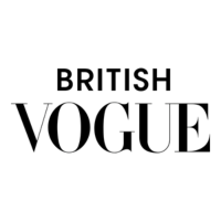 British Vogue logo on a white background.