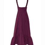 The everyday cotton midi dress ghost image back view.