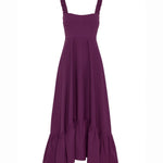 The everyday cotton midi dress ghost image front view.