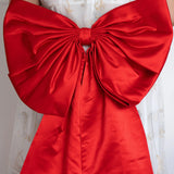 The Holiday Red Bow Belt