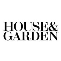 Text 'HOUSE & GARDEN' in black on a white background