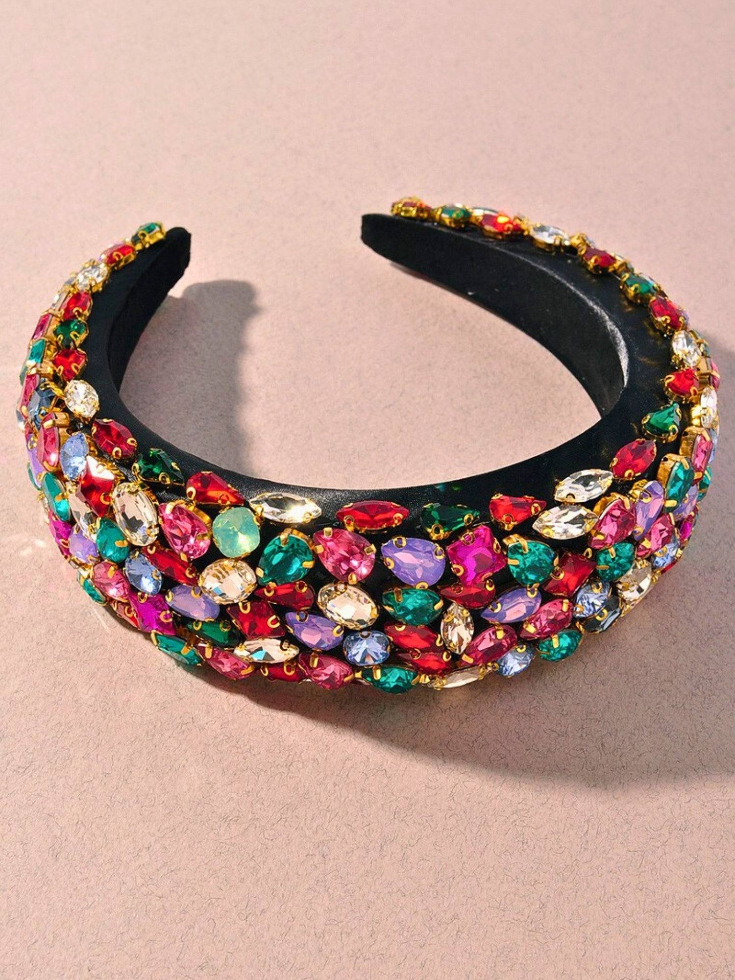 Colorful Jewel of the Season Headband with gemstone embellishments.