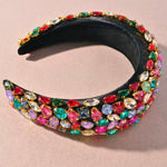 Top view of the Jewel of the Season Headband with colorful gemstones.