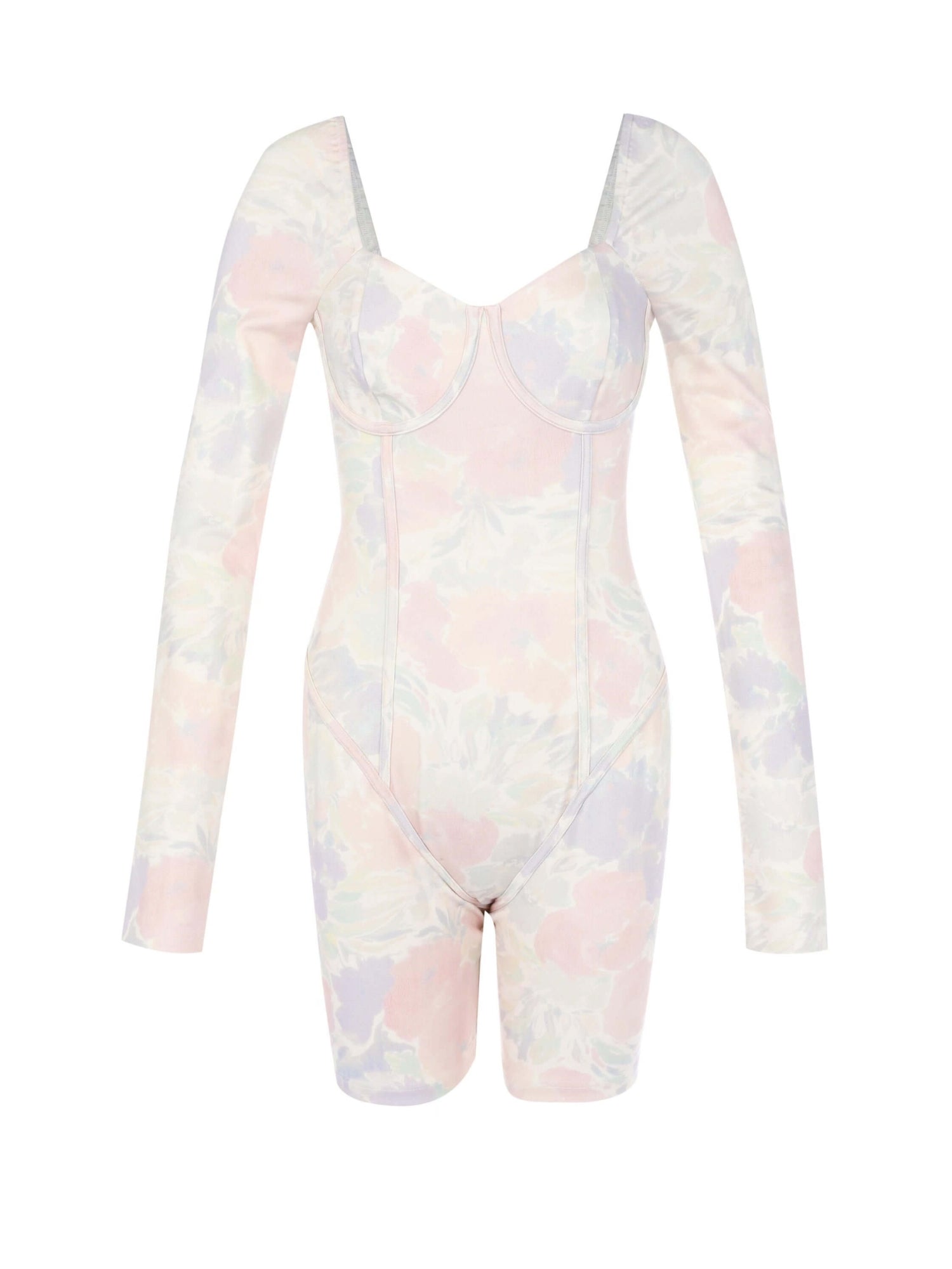 The Watercolor Evening Bodysuit, Top/Bottom, Selkie - Ivory Sheep Collection Limited
