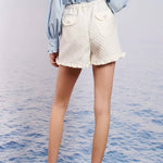 Adella Jacquard Shorts - Ivory Sheep Clothing